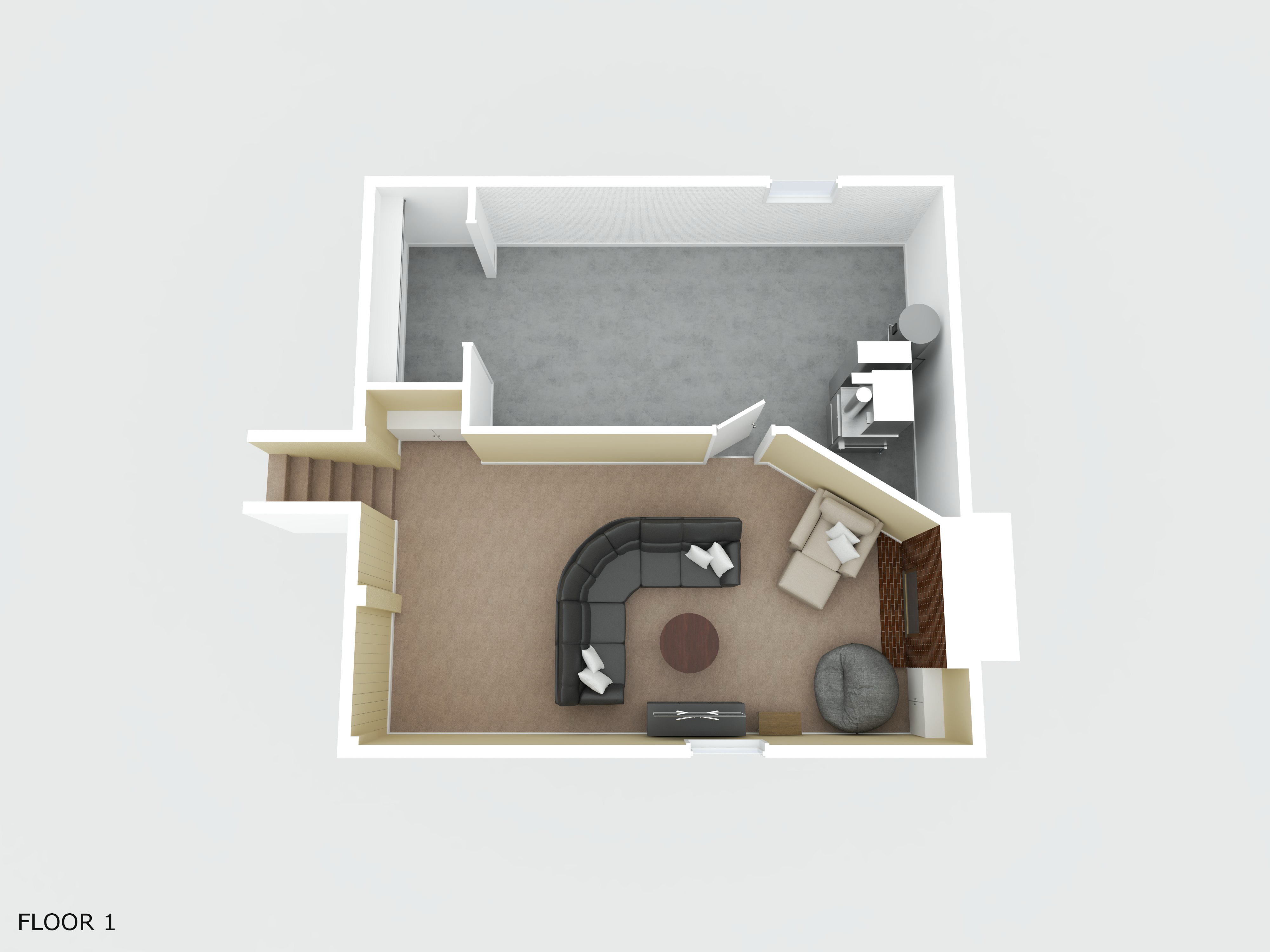 3D Floor Plan — Level 1